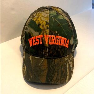 West Virginia Embroidered Camo Trucker Hat, like new